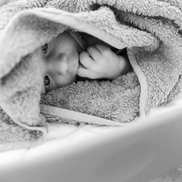 Après le thérapeutique bain bébé